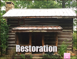 Historic Log Cabin Restoration  Crewe, Virginia